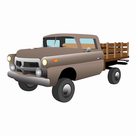 simsearch:600-01716651,k - old country car, vector illustration Stock Photo - Budget Royalty-Free & Subscription, Code: 400-05120600