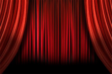 simsearch:400-05279963,k - Old fashioned, elegant theater stage with swag velvet curtains Foto de stock - Super Valor sin royalties y Suscripción, Código: 400-05121144