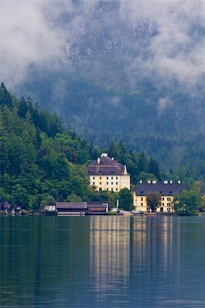 simsearch:400-05135647,k - Hallstattersee under the clouds, Salzkammergut, Austria Stock Photo - Budget Royalty-Free & Subscription, Code: 400-05136424