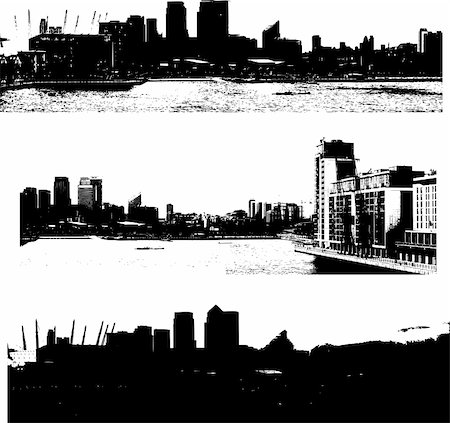 edgy - illustration of a london cityscape grunge style Stock Photo - Budget Royalty-Free & Subscription, Code: 400-05137439