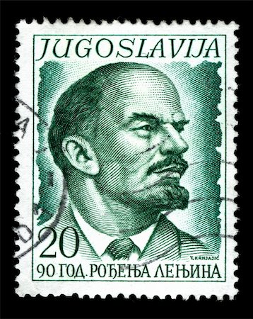 simsearch:400-04832369,k - Vintage stamp depicting Vladimir Lenin one of the founding figures of the communist party of Russia and the Russian Revolution Photographie de stock - Aubaine LD & Abonnement, Code: 400-05137744