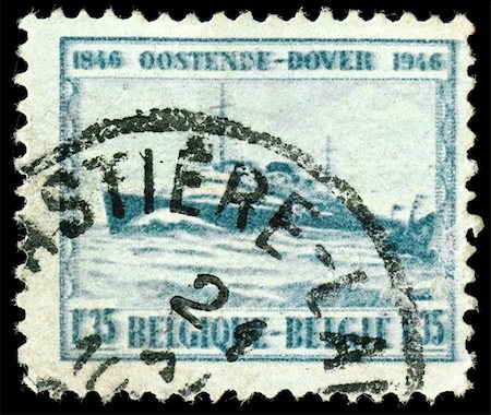 simsearch:400-04832369,k - vintage french stamp, depicting an English channel passenger ferry on the route from Ostende to Dover 1946 Foto de stock - Super Valor sin royalties y Suscripción, Código: 400-05137774