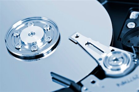 simsearch:400-05238336,k - Closeup of hard disk drive internal components Stock Photo - Budget Royalty-Free & Subscription, Code: 400-05138436