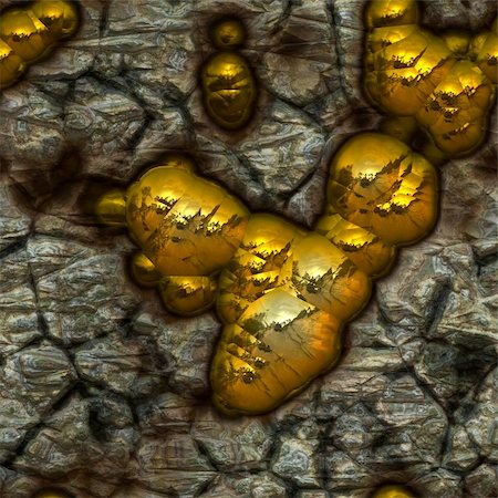 Gold Vein Showing Nuggets in the Stone Stock Photo - Budget Royalty-Free & Subscription, Code: 400-05138438