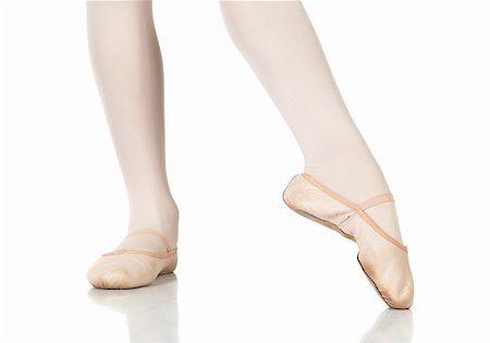 simsearch:400-04119672,k - Young female ballet dancer showing various classic ballet feet positions on a white background - Point lift, point close. NOT ISOLATED Stock Photo - Budget Royalty-Free & Subscription, Code: 400-05138840