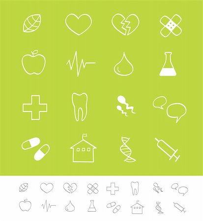 simsearch:400-05891430,k - Vector pack for magazines and webpages. Including Medicine icons. Stock Photo - Budget Royalty-Free & Subscription, Code: 400-05139418