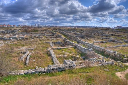 The ancient city is located on the shore of the Black Sea at the outskirts of Sevastopol on the Crimean peninsula of Ukraine Stock Photo - Budget Royalty-Free & Subscription, Code: 400-05130817