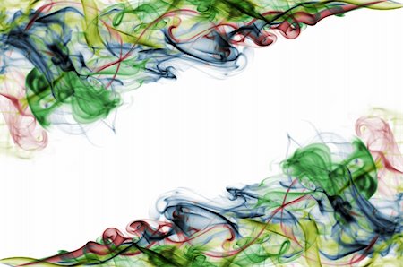 color smoke background  . The abstract image of a smoke on a white background Photographie de stock - Aubaine LD & Abonnement, Code: 400-05130832