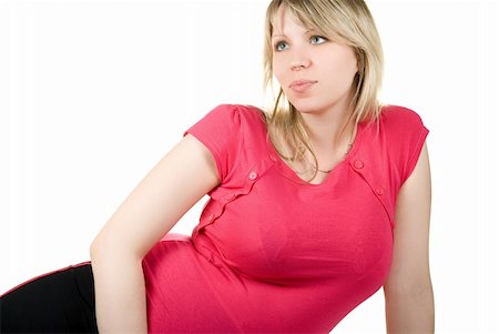 simsearch:400-04396054,k - pregnant woman isolated on white background Stock Photo - Budget Royalty-Free & Subscription, Code: 400-05132696