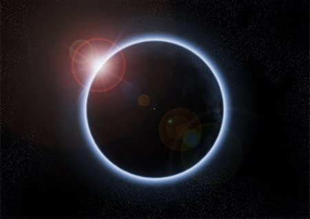 eclipse - A solar eclipse occurs when the moon passes between the Sun and the Earth Stock Photo - Budget Royalty-Free & Subscription, Code: 400-05133057