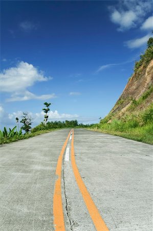 picture of luzon landscape - rural road climbs through the mountains in southern luzon in the philippines, Stock Photo - Budget Royalty-Free & Subscription, Code: 400-05133982