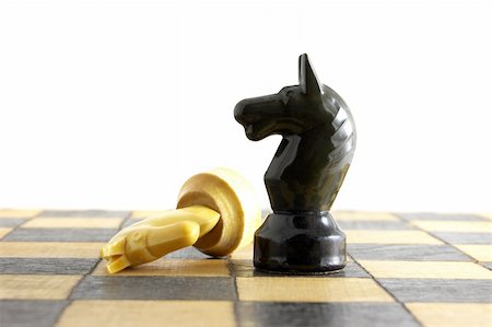 Chess battle Stock Photo - Budget Royalty-Free & Subscription, Code: 400-05146336