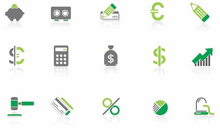 simsearch:400-05133703,k - Finance and Banking icons for your website Stock Photo - Budget Royalty-Free & Subscription, Code: 400-05147028