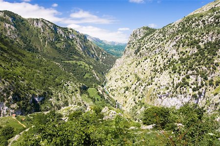 Canyon of the River Cares, Asturias (Spain) Stock Photo - Budget Royalty-Free & Subscription, Code: 400-05147326