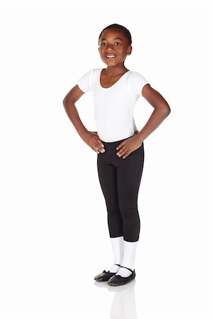 pantyhose kid - Young African ballet boy on white background and reflective white floor showing various ballet steps and positions. Not Isolated Stock Photo - Budget Royalty-Free & Subscription, Code: 400-05147645