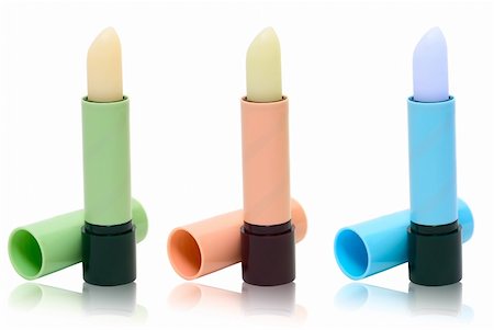 simsearch:400-05708035,k - Colorful lipstick isolated on the white background Stock Photo - Budget Royalty-Free & Subscription, Code: 400-05148448