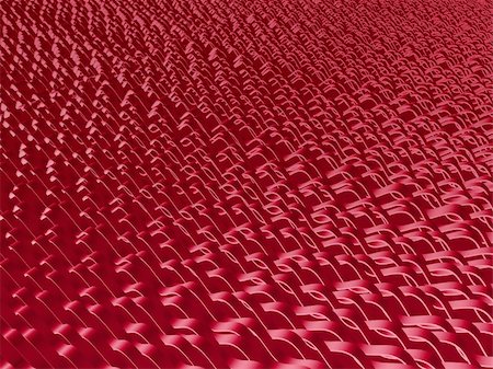 simsearch:400-05165849,k - Infinite waved red strips in perspective - computer generated texture Photographie de stock - Aubaine LD & Abonnement, Code: 400-05148961