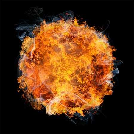 fiery planet on black background Stock Photo - Budget Royalty-Free & Subscription, Code: 400-05143540