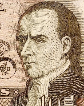 Dr. Jose Gaspar Rodriguez de Francia on 10000 Guaranies 2004 Banknote from Paraguay. First leader of Paraguay after its independence from Spain. Stock Photo - Budget Royalty-Free & Subscription, Code: 400-05154480