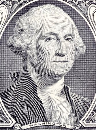 George Washington on 1 Dollar 2006 Banknote from USA. Commander of the continental army in the American revolutionary war during 1775-1783 and first president during 1789-1797. Stock Photo - Budget Royalty-Free & Subscription, Code: 400-05154502