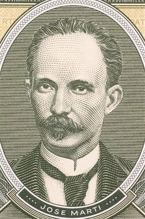 Jose Marti on 1 Peso 1986 from Cuba. Cuban national hero who fought against spanish and later usa. He was also an important figure in latin American literature. Stock Photo - Budget Royalty-Free & Subscription, Code: 400-05154512
