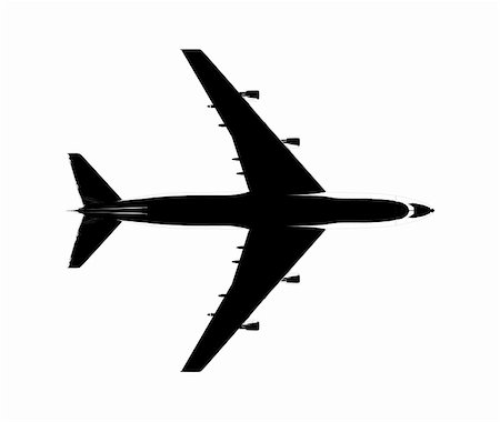 aircraft silhouette Stock Photo - Budget Royalty-Free & Subscription, Code: 400-05155854