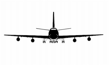 aircraft silhouette Stock Photo - Budget Royalty-Free & Subscription, Code: 400-05155855