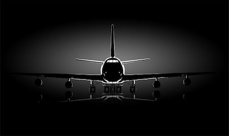 aircraft silhouette Stock Photo - Budget Royalty-Free & Subscription, Code: 400-05155860