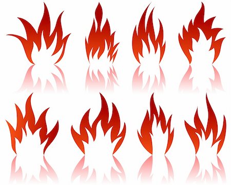simsearch:400-04159167,k - Set of different fire patterns for design use Stock Photo - Budget Royalty-Free & Subscription, Code: 400-05155946