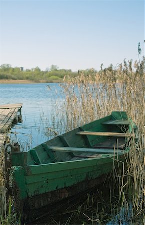 Green boat Stock Photo - Budget Royalty-Free & Subscription, Code: 400-05156146