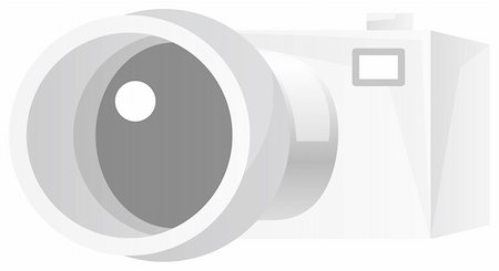 simsearch:400-04294580,k - camera isolated over white backgrouhnd Stock Photo - Budget Royalty-Free & Subscription, Code: 400-05156756