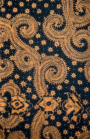 Detail of a batik design from Indonesia Photographie de stock - Aubaine LD & Abonnement, Code: 400-05158972