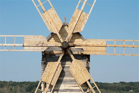 simsearch:400-05319608,k - Detail of an old wooden windmill Stock Photo - Budget Royalty-Free & Subscription, Code: 400-05150201