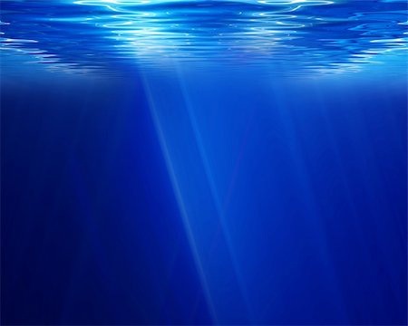 underwater scene on a dark blue background Stock Photo - Budget Royalty-Free & Subscription, Code: 400-05151435