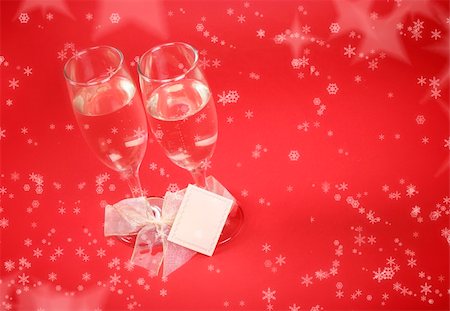 simsearch:400-05281659,k - New year party with champagne glasses. Coppy space Stock Photo - Budget Royalty-Free & Subscription, Code: 400-05152288