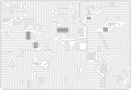 simsearch:400-05209179,k - Hi-tech gray and white industrial electronic vector background Stock Photo - Budget Royalty-Free & Subscription, Code: 400-05152827