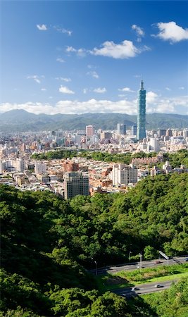 simsearch:400-05706130,k - It is a beautiful cityscape in Taipei of Taiwan. Stock Photo - Budget Royalty-Free & Subscription, Code: 400-05153120