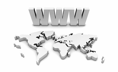 simsearch:400-05676766,k - WWW World Wide Web Internet Online in 3d Stock Photo - Budget Royalty-Free & Subscription, Code: 400-05164436