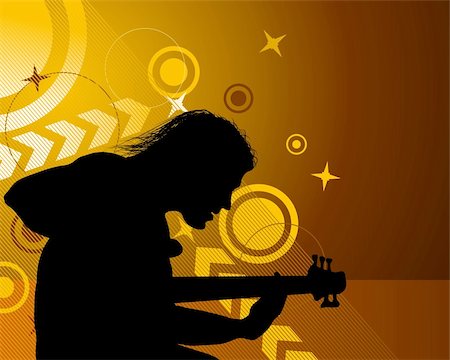Rock group singers theme. Vector illustration for design use. Stock Photo - Budget Royalty-Free & Subscription, Code: 400-05164949