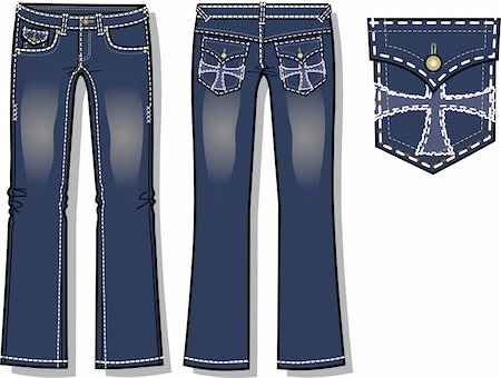 simsearch:400-04640737,k - lady boot cut denim jeans Stock Photo - Budget Royalty-Free & Subscription, Code: 400-05165690
