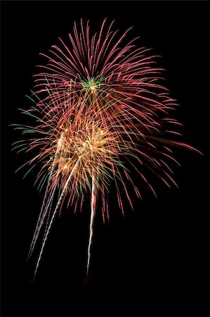 simsearch:400-04882938,k - Beautiful fireworks fill the night time sky Stock Photo - Budget Royalty-Free & Subscription, Code: 400-05165978