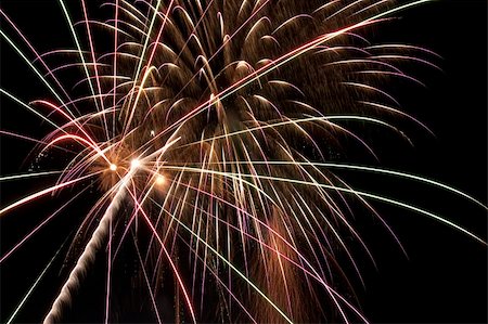 simsearch:400-04882938,k - Beautiful fireworks fill the night time sky Stock Photo - Budget Royalty-Free & Subscription, Code: 400-05165979