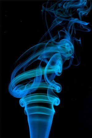 Abstract blue smoke Photographie de stock - Aubaine LD & Abonnement, Code: 400-05166373