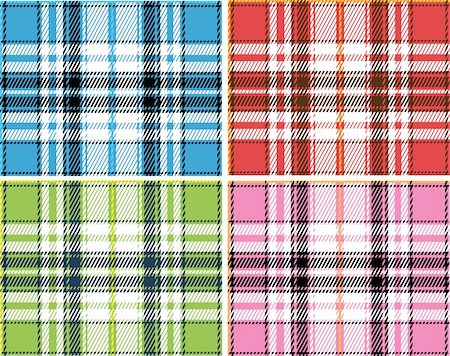 plaid skirt - ckeck pattern in different style Stock Photo - Budget Royalty-Free & Subscription, Code: 400-05167336