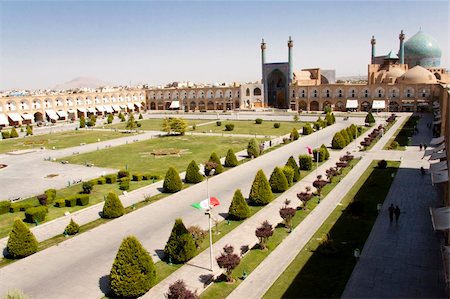 Naqsh-I Jahan Square in Esfahan in Iran. Aerial view Stock Photo - Budget Royalty-Free & Subscription, Code: 400-05168439