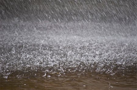 heavy falling rain useful as interesting background Stock Photo - Budget Royalty-Free & Subscription, Code: 400-05160183