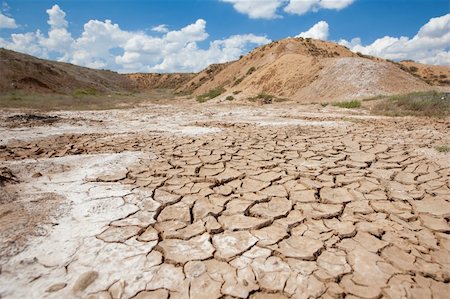 dehydrated - dry out earth on the salt-works Stock Photo - Budget Royalty-Free & Subscription, Code: 400-05161441