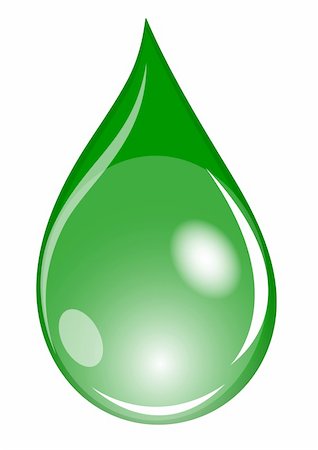 simsearch:400-07982589,k - Illustration of a green waterdrop Stock Photo - Budget Royalty-Free & Subscription, Code: 400-05174996