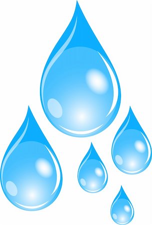 simsearch:400-07982589,k - Illustration of  a set of blue waterdrops Stock Photo - Budget Royalty-Free & Subscription, Code: 400-05174998