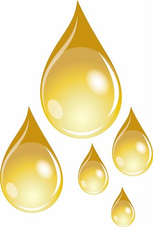 simsearch:400-07982589,k - Illustration of  a set of golden waterdrops Stock Photo - Budget Royalty-Free & Subscription, Code: 400-05175000
